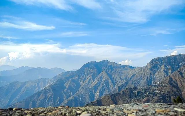 Mountains in Chamba district on the way to Manimahesh
